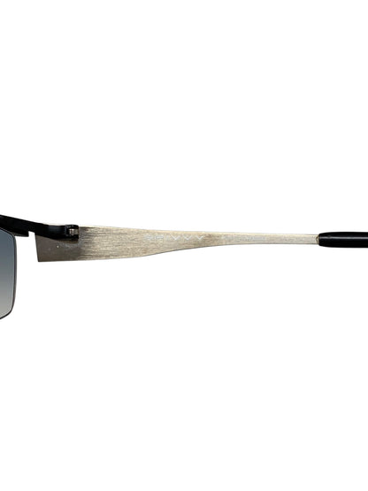 スピビー SP-1111 メガネ 眼鏡 ブラック メタルフレーム ハーフリム スクエア ITG3A8IQD48L