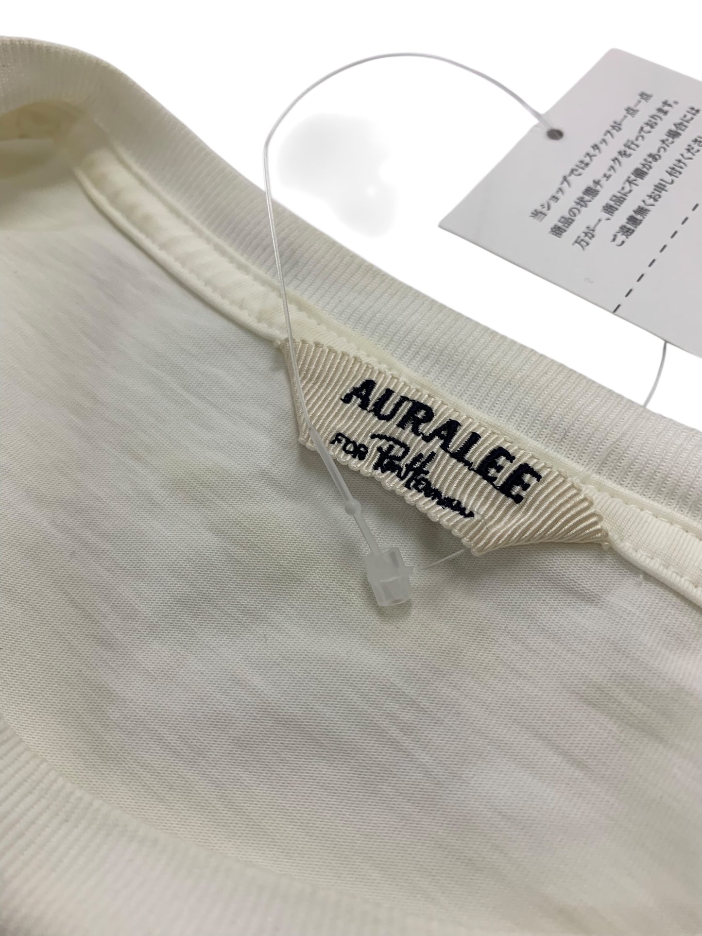 オーラリーフォーロンハーマン A21ST04RH Tシャツ 0 ホワイト コットン IT63EDUO7G80