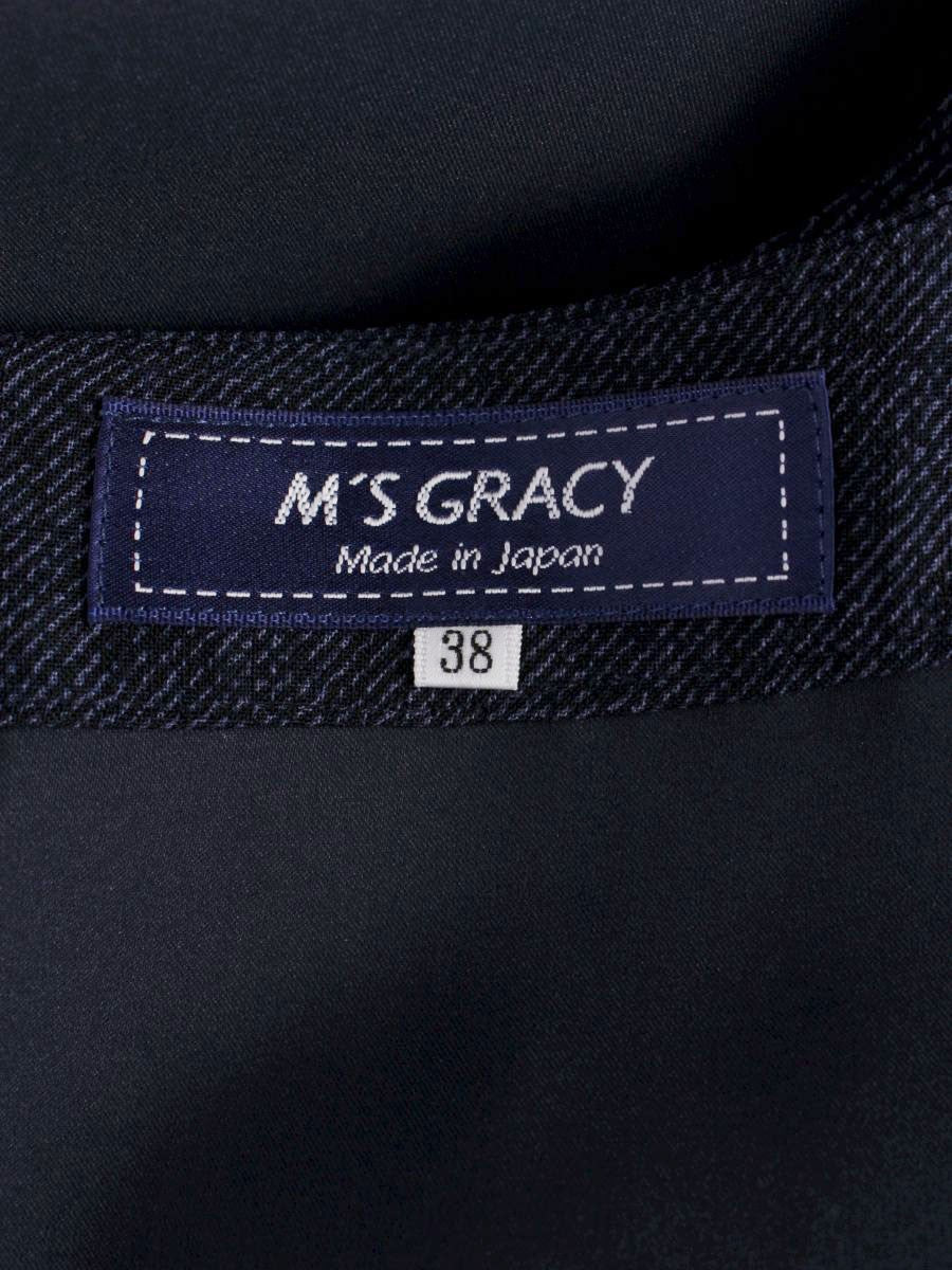 エムズグレイシー 911515 ワンピース 38 ネイビー ティアード | 中古