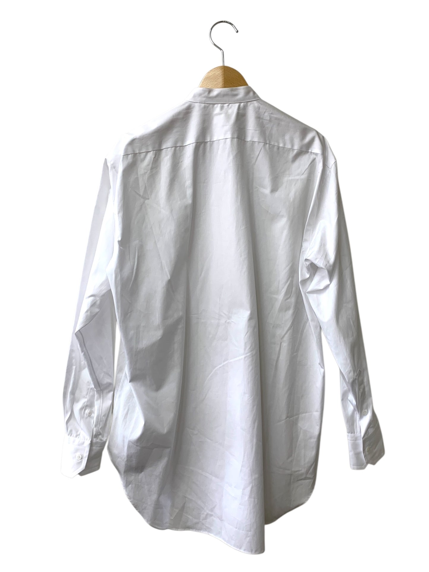 ブラミンク 7911-299-0020 バンドカラーシャツ 46 ホワイト コットン IT81SMSBDOXW