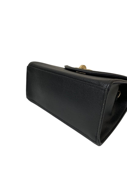 エムズグレイシー 674511 ハンドバッグ ブラック 台形 フラップ レザー 2WAY ITDDSYM4V9XH 【SALE】