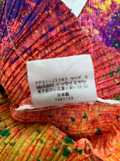 プリーツプリーズイッセイミヤケ PP31-JT767 チュニック 3 オレンジ ITY8XOER311W