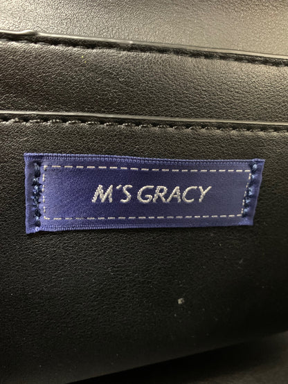 エムズグレイシー 774526 ショルダーバッグ ブラック リボン フェイクレザー ITNKJ66DYPES