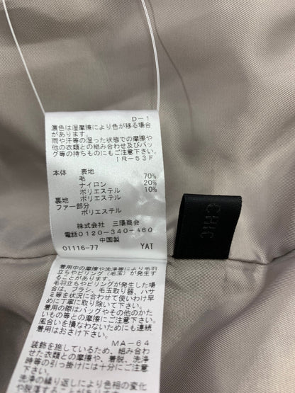 トゥービーシック W5725-616-06 ジャケット X グレー フェイクファー ビジュー ITV4TWI8B7V4 【SALE】