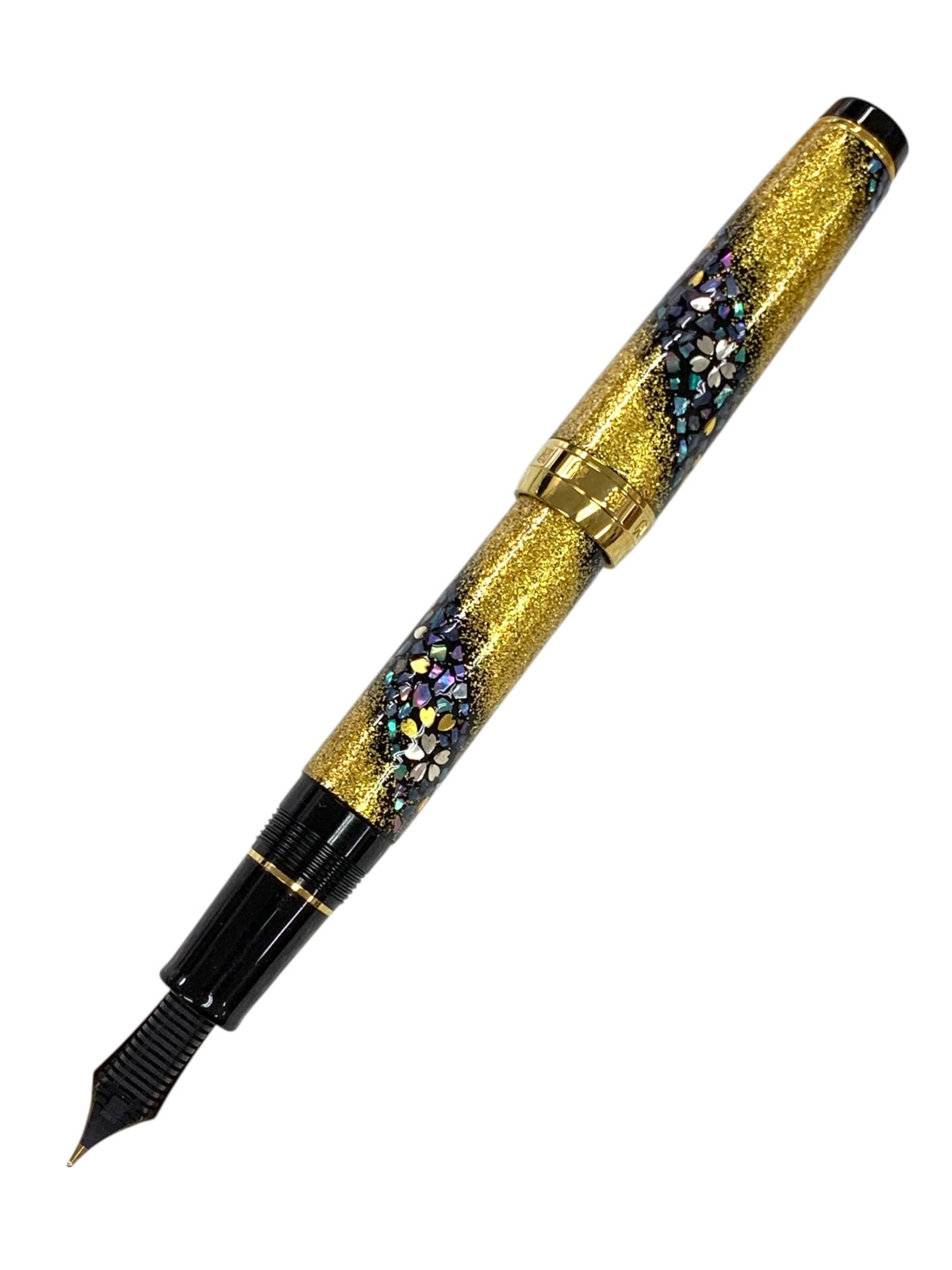 セーラー 万年筆 プロフェッショナルギア 内閣総理大臣特別慰労品 螺鈿蒔絵 桜流れ ゴールド M 21K ITULBRQLR15S