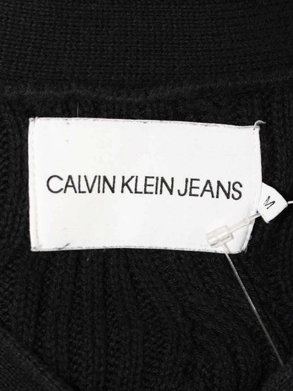 カルバンクラインジーンズ J213507 カーディガン M ブラック ケーブルニット IT0WES9YY7B4
