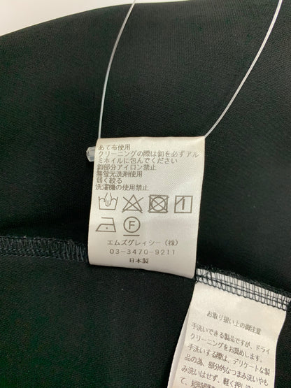 エムズグレイシー 414504 ベスト 38 ブラック フリル アシンメトリー サイドギャザー IT4HBPA6Q0UI