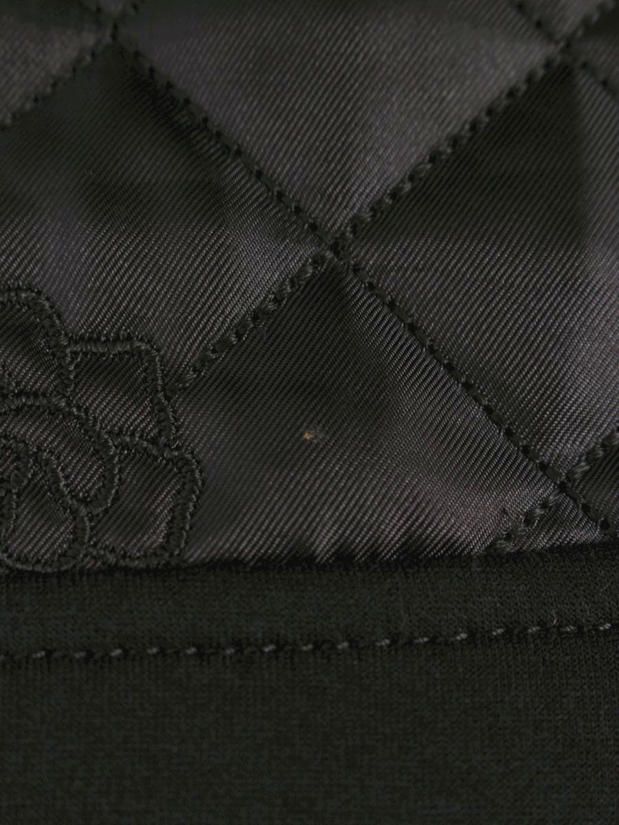 エムズグレイシー 117521 スカート 40 ブラック キルティング 切替 カメリア ITBI5EDBPWGO