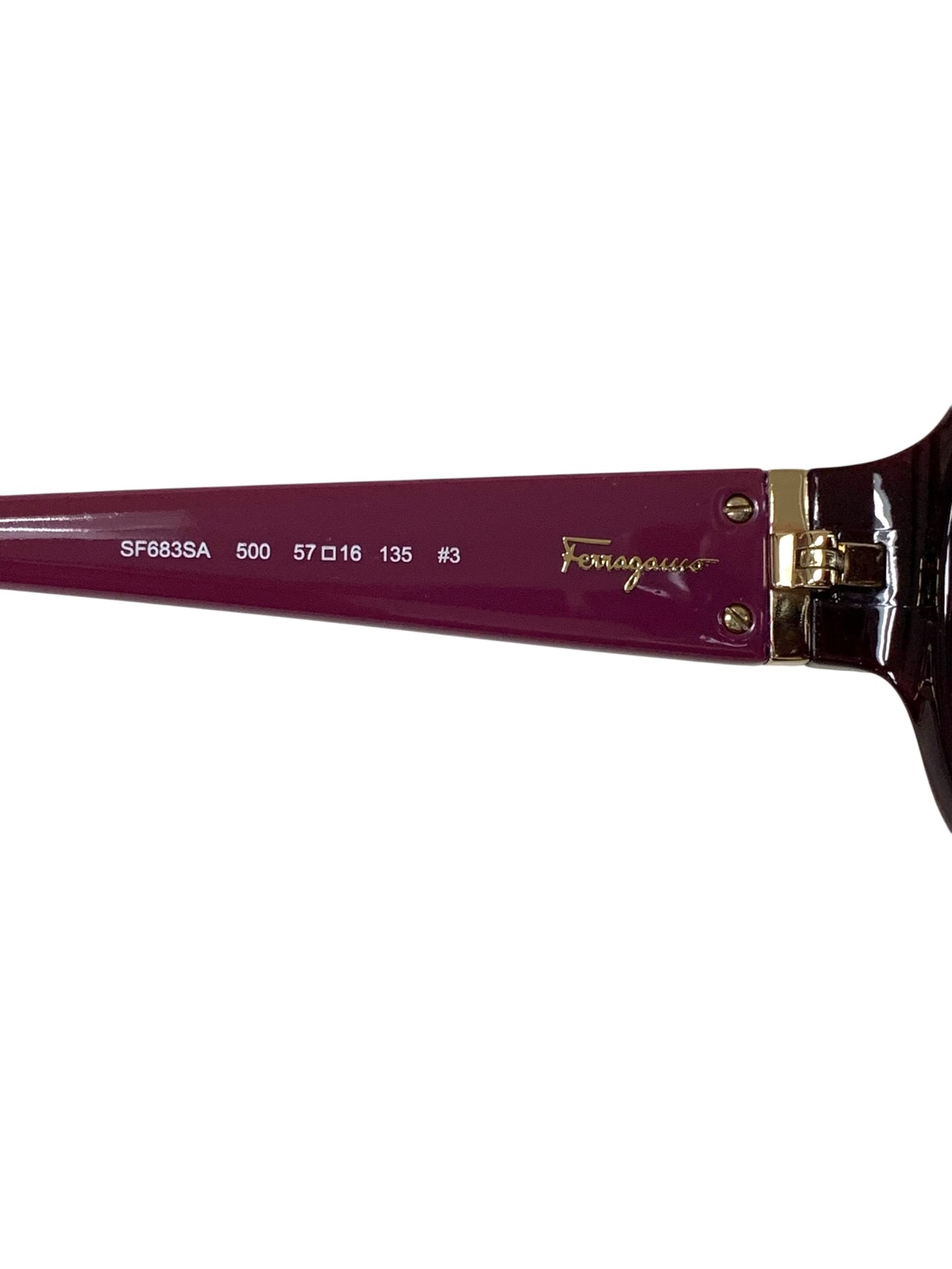 フェラガモ SF683SA サングラス パープル アジアンフィット  フルリム セルフレーム 花・植物 ITL9I0W9CH2S