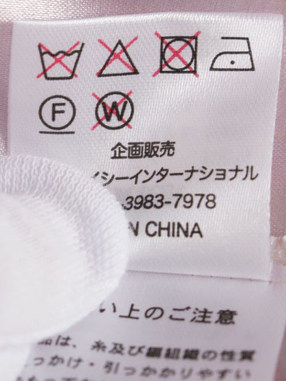 スーパービューティー スカート 42 ピンク 花柄レース リボン付き ITVINQNY6K5Y