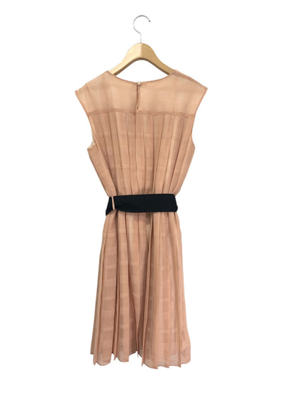 ブルーレーベルクレストブリッジ 55J19-608-10 ワンピース 38 ピンク プリーツ ウエストギャザー IT2NU3HXO89X