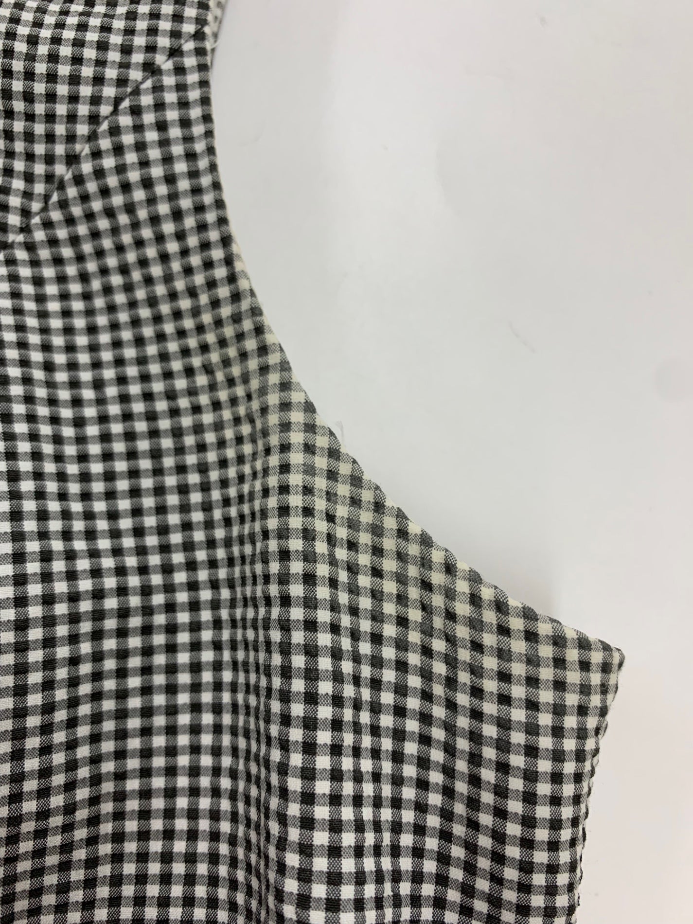 ルネ 6026680 ワンピース 38 ブラック ギンガムチェック フロントジップ IT8Q6UVSV2MO