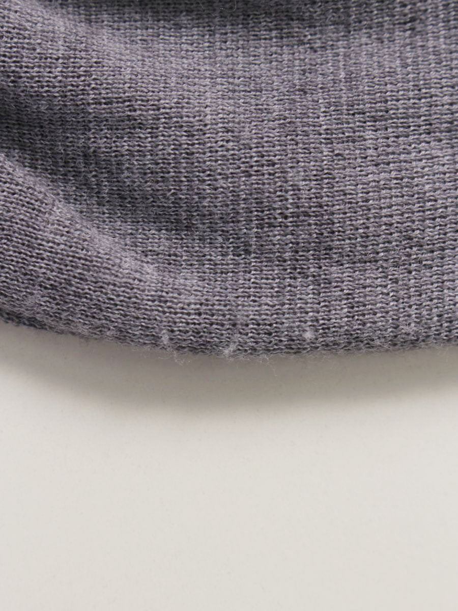 エムズグレイシー 318706 タートルネックニット 38 グレー リボン ベルスリーブ ITFRTYJNOW66