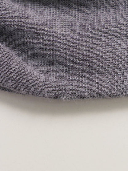 エムズグレイシー 318706 タートルネックニット 38 グレー リボン ベルスリーブ ITFRTYJNOW66