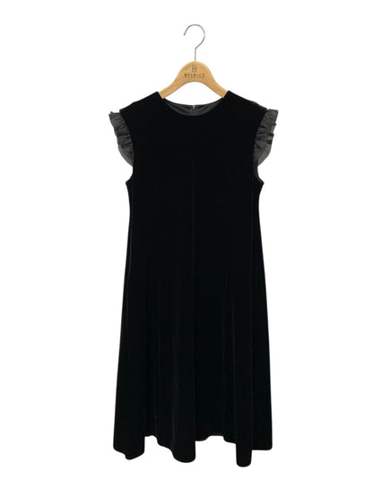 ベロアノワール by フォクシーニューヨーク Dress caddipeia 43864 ワンピース 40 ブラック フリル IT7IK0BAGNZ2