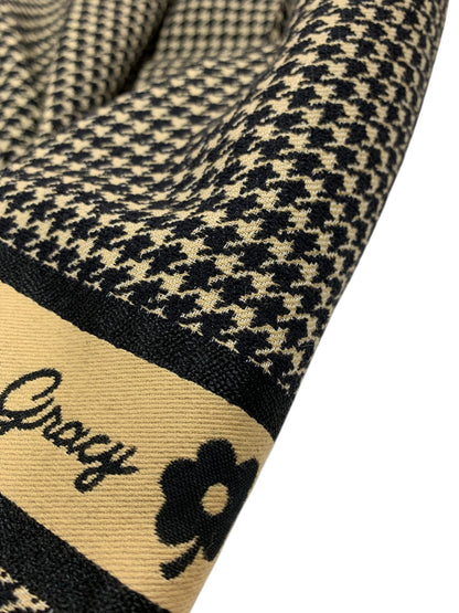 エムズグレイシー  千鳥柄ライン入りタックスカート 317524 42 ブラック ITQLZYTJR5Q8