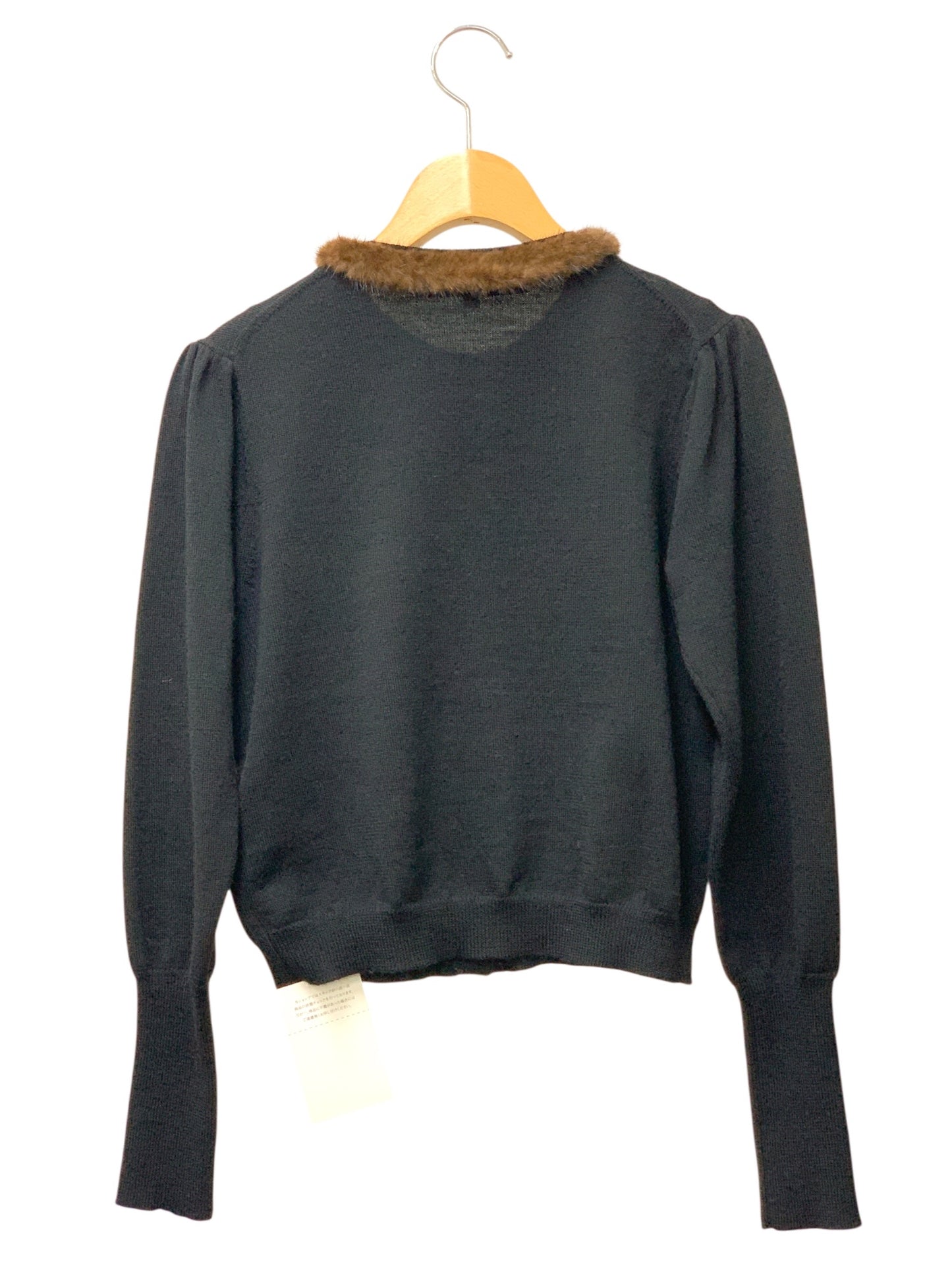 エムズグレイシー 528720 カーディガン 38 ブラック ITOB4JHJB6E0