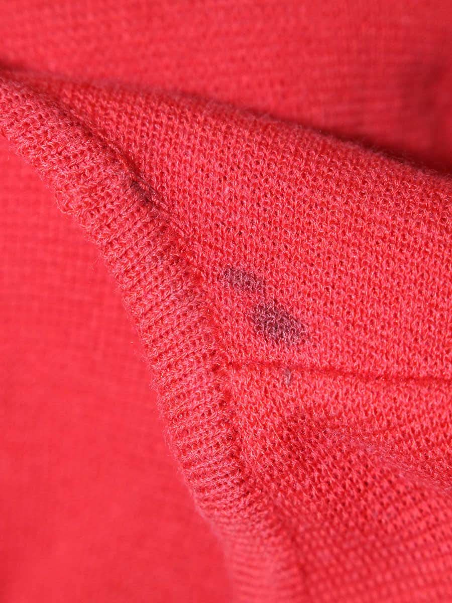 エムズグレイシー 528309 カーディガン 38 レッド リボン フリル ストーン ITRLJC5CS6TK