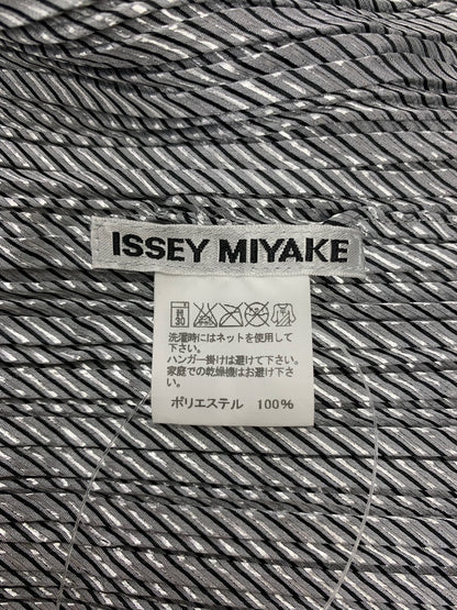 イッセイミヤケ IM11FD236 ジャケット 2 グレー プリーツ ストライプ ITZUIQU4MYA4