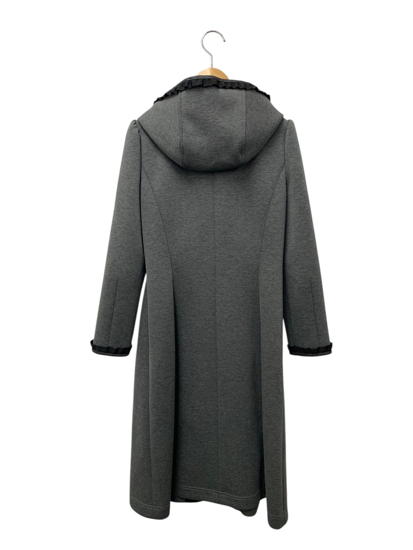 エムズグレイシー 111525 コート 38 グレー ボンディング フード ITM7IFHDG5WK