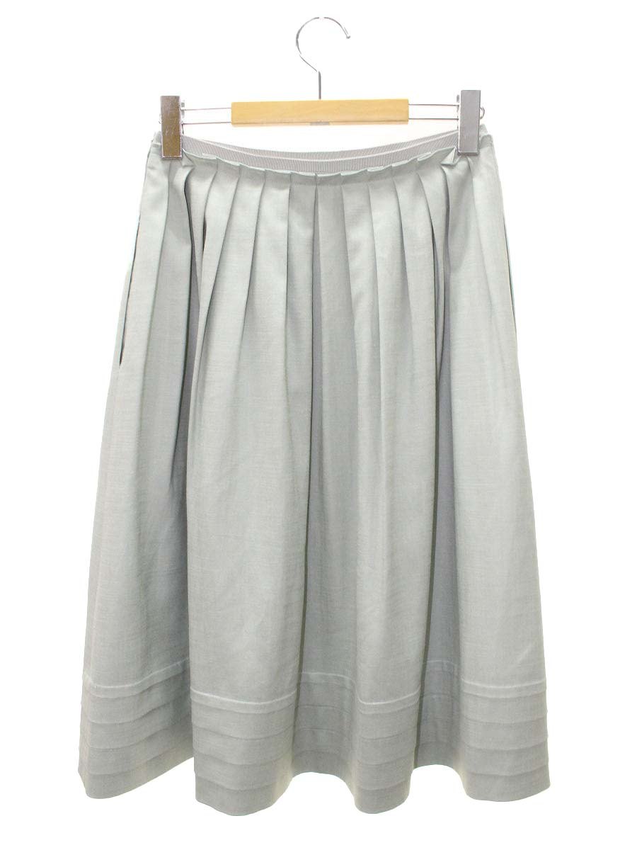 フォクシーニューヨーク リネンベル 39927 スカート 38 グリーン ITYQGF4CH7KM 【SALE】