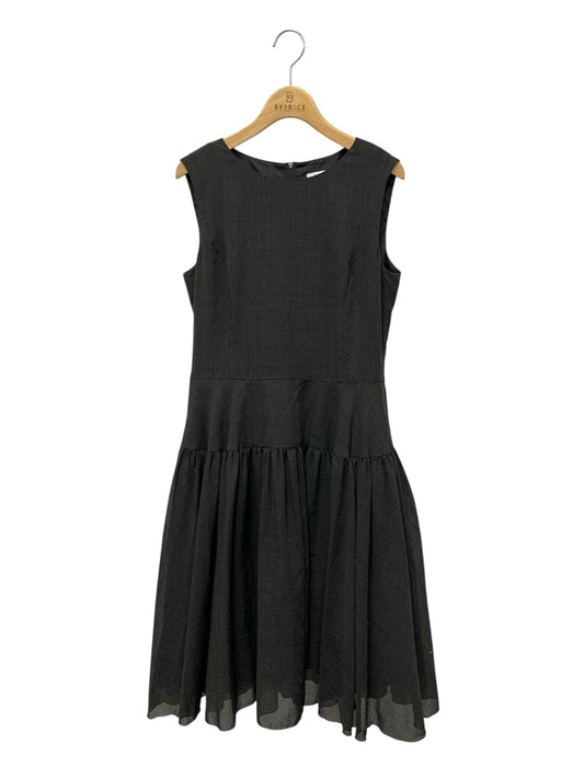 フォクシーニューヨーク GATHER FLARE DRESS 38782 ワンピース 40 チャコールグレー ITC1BWGX4SXW