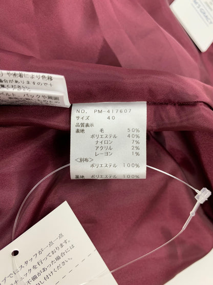 エムズグレイシー チェック柄 ラップ 417607 スカート 40 レッド ウール混 ITLDL7HOW87C 【SALE】