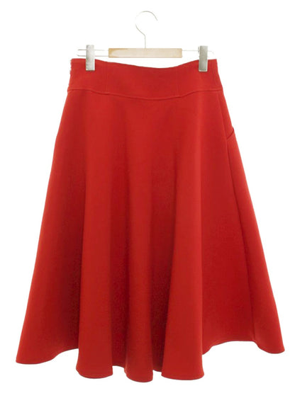 エムズグレイシー 117617 スカート 38 レッド フレア IT254K1GVX1S
