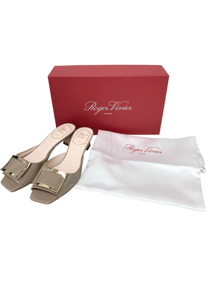 ロジェヴィヴィエ トランペット パテントレザー ミュール RVW74839190D1PC415 36 グレージュ ITTYSATRRS3K 【SALE】