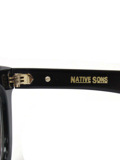 ネイティブサンズ Kowalski PL-008E メガネ ブラック セルフレーム フルリム ウェリントン IT17B4LNLWUA