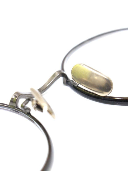 オージーバイオリバーゴールドスミス Knitter 46 メガネ ブラウン メタルフレーム ラウンド ITSEXASJQ15M