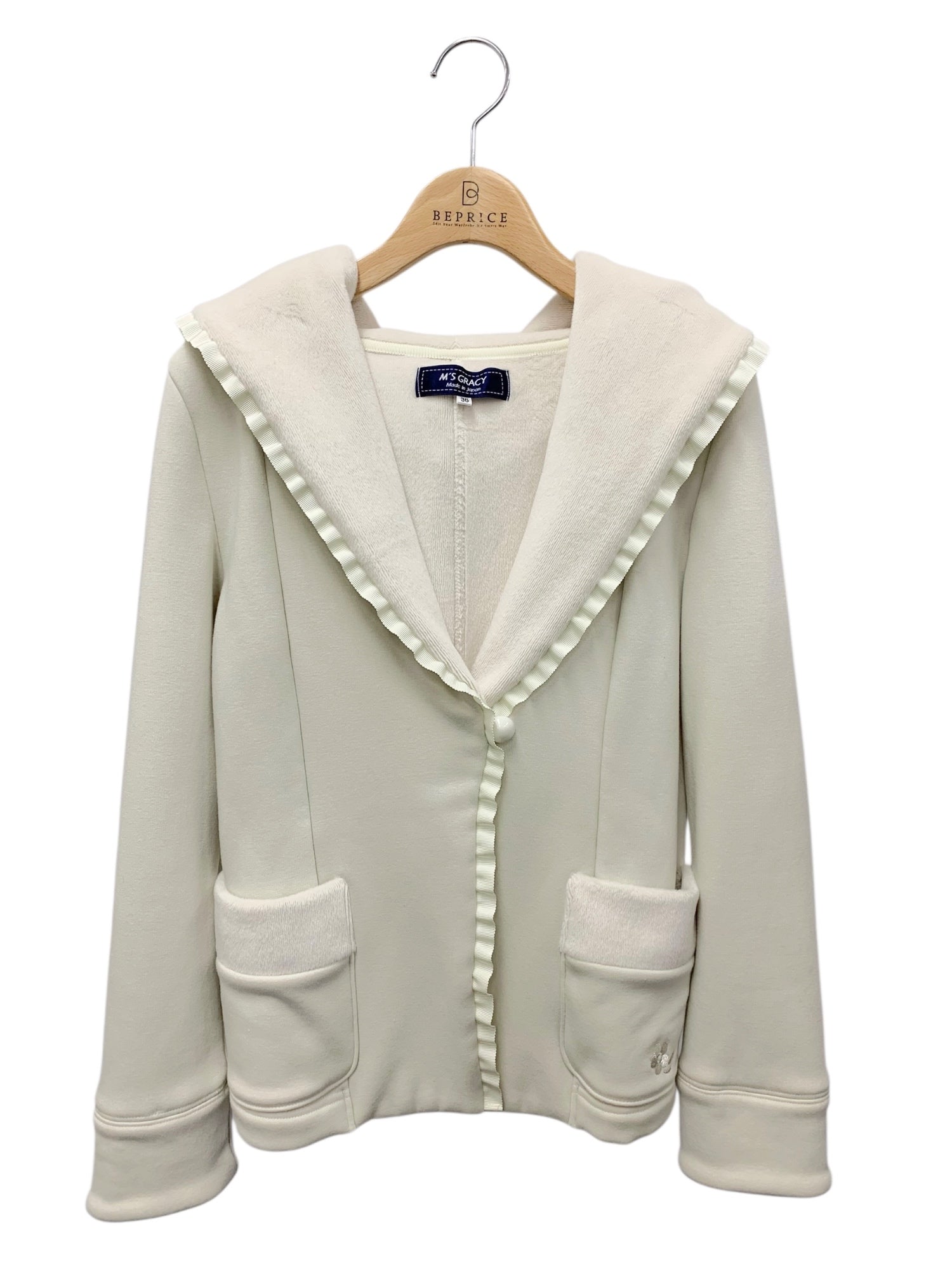 エムズグレイシー ボンバーヒートハーフジャケット 114514 パーカー 36