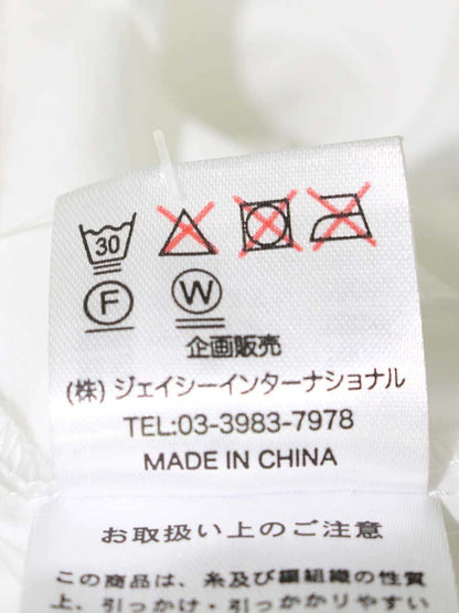 スーパービューティー チュニック 40 ホワイト 小花柄 オーガンジー 切替 ITPT1TT153HG