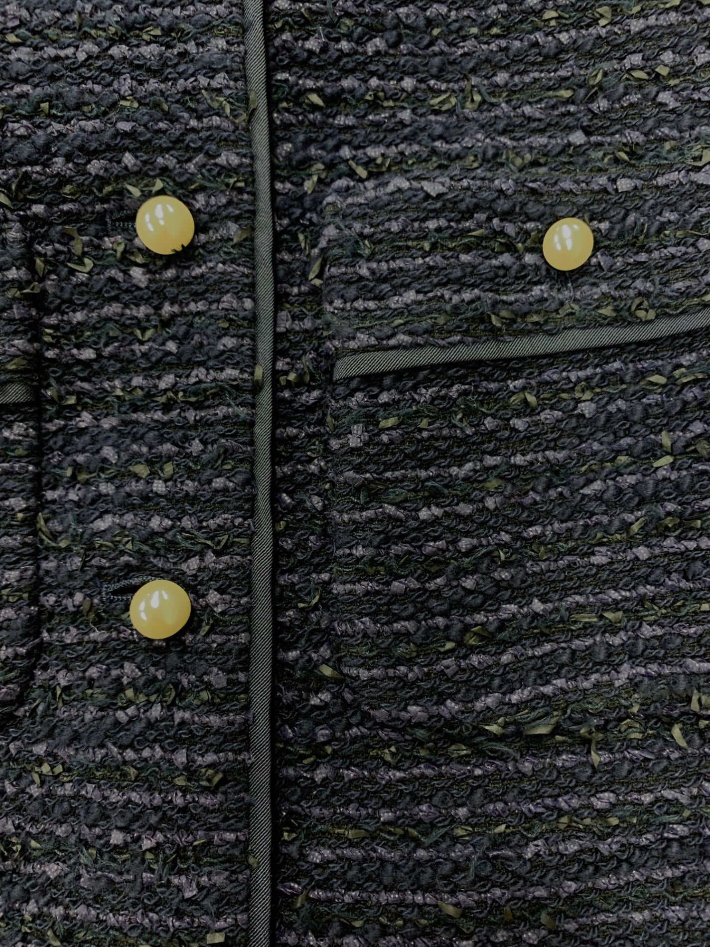 アナイ 102217-10-040-65-360 ジレ ベスト 36 ネイビー ツイード パール IT2A290MDQEK