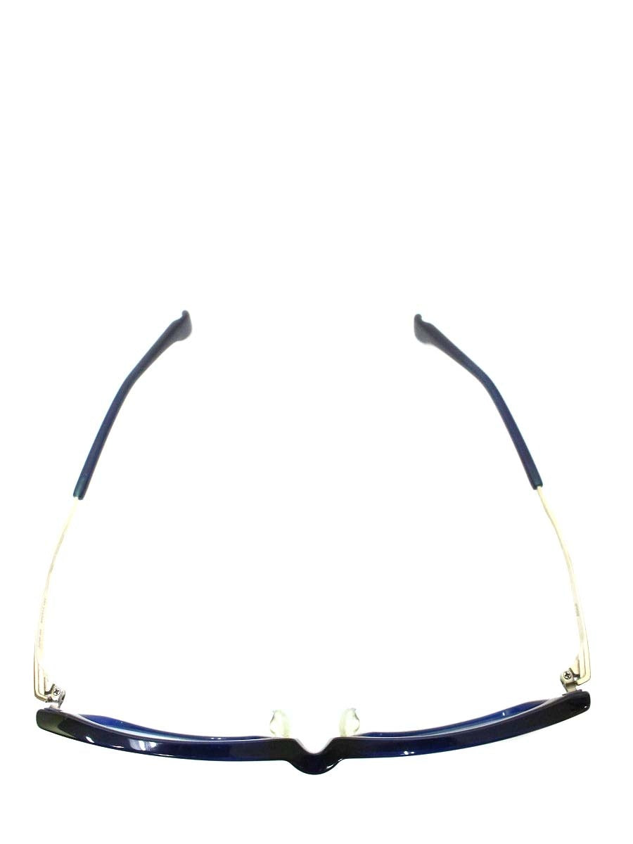 フォーナインズ APM-03 メガネ ブルー コンビフレーム フルリム スクエア ITGOJS9WBURG