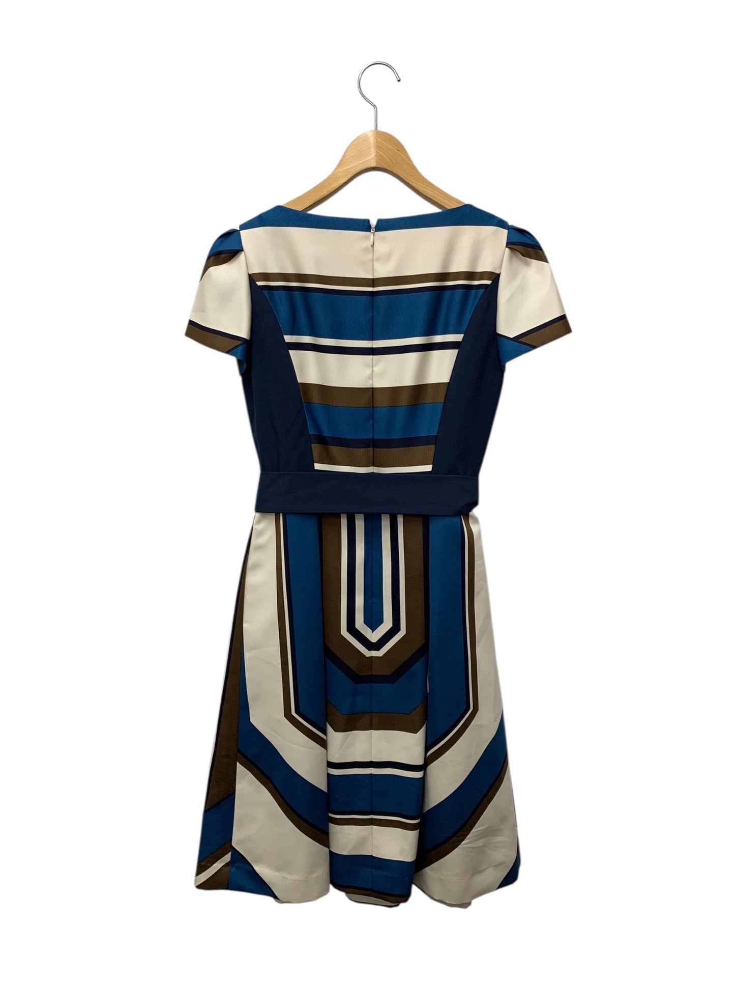 エムズグレイシー 011509 ワンピース 38 ブルー ベルト IT72DVFN3ITW