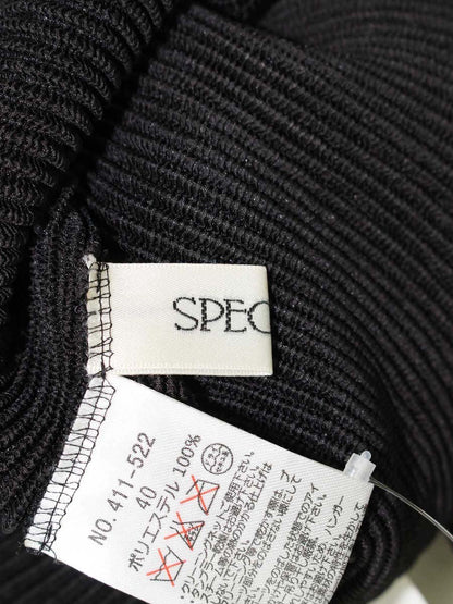 スペッチオ 411-522 ワンピース 40 ブラック シャトルプリーツ ITAEWS7EW7WG