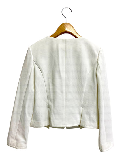 トッカ KKTOYM0200 ジャケット XS ホワイト ノーカラー リボン ITD8D7OHS9DC