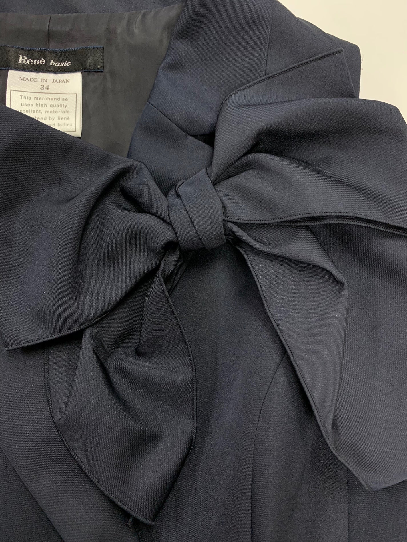 ルネ basic 5516100 ワンピース ドレス 34 ネイビー IT9CMJODNT4N