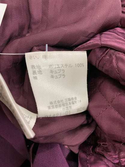 バーバリーロンドン FR368-785-36 ライナー付スタンドカラーコート 38 パープル ITUZHWFN6VKK