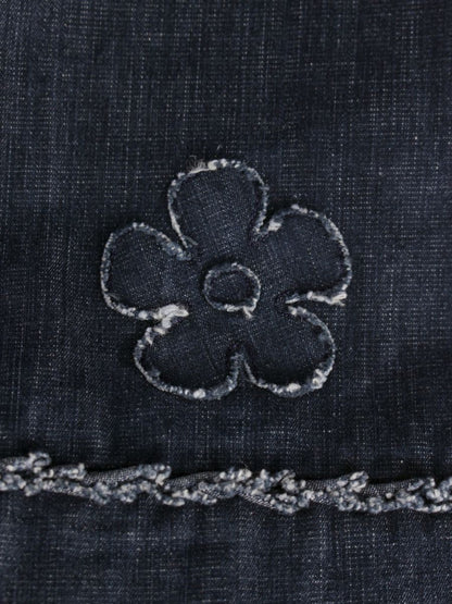 エムズグレイシー Zip Denim Jacket 914121 ジャケット 38 ネイビー デニム調 インディゴ ITEHL75LUZSW