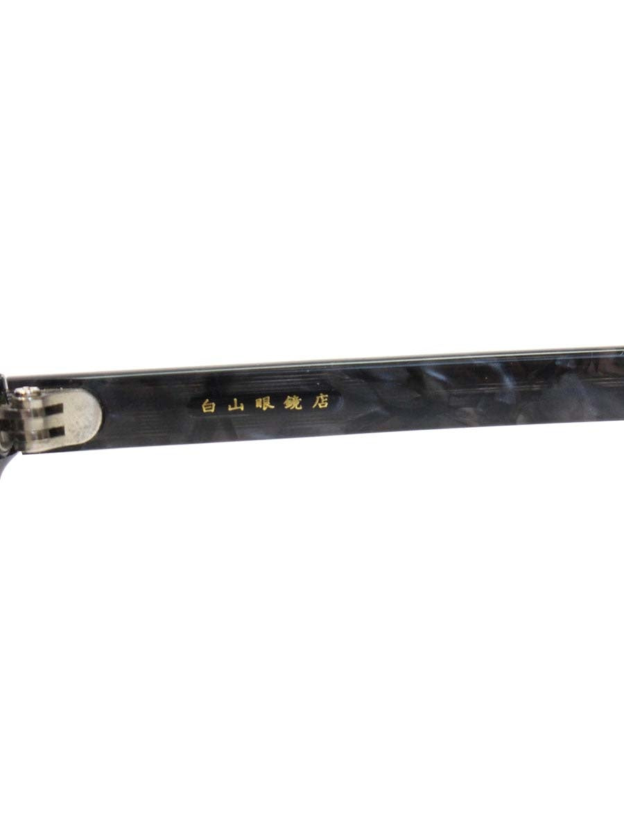 白山眼鏡店 A16 メガネ ブラック サーモントブロー コンビフレーム ITPQT9C5R26O
