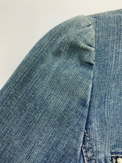 トゥービーシック W5E06-133-22 デニムジャケット 40 ブルー フェイクパール ITVU8XYLS0QS