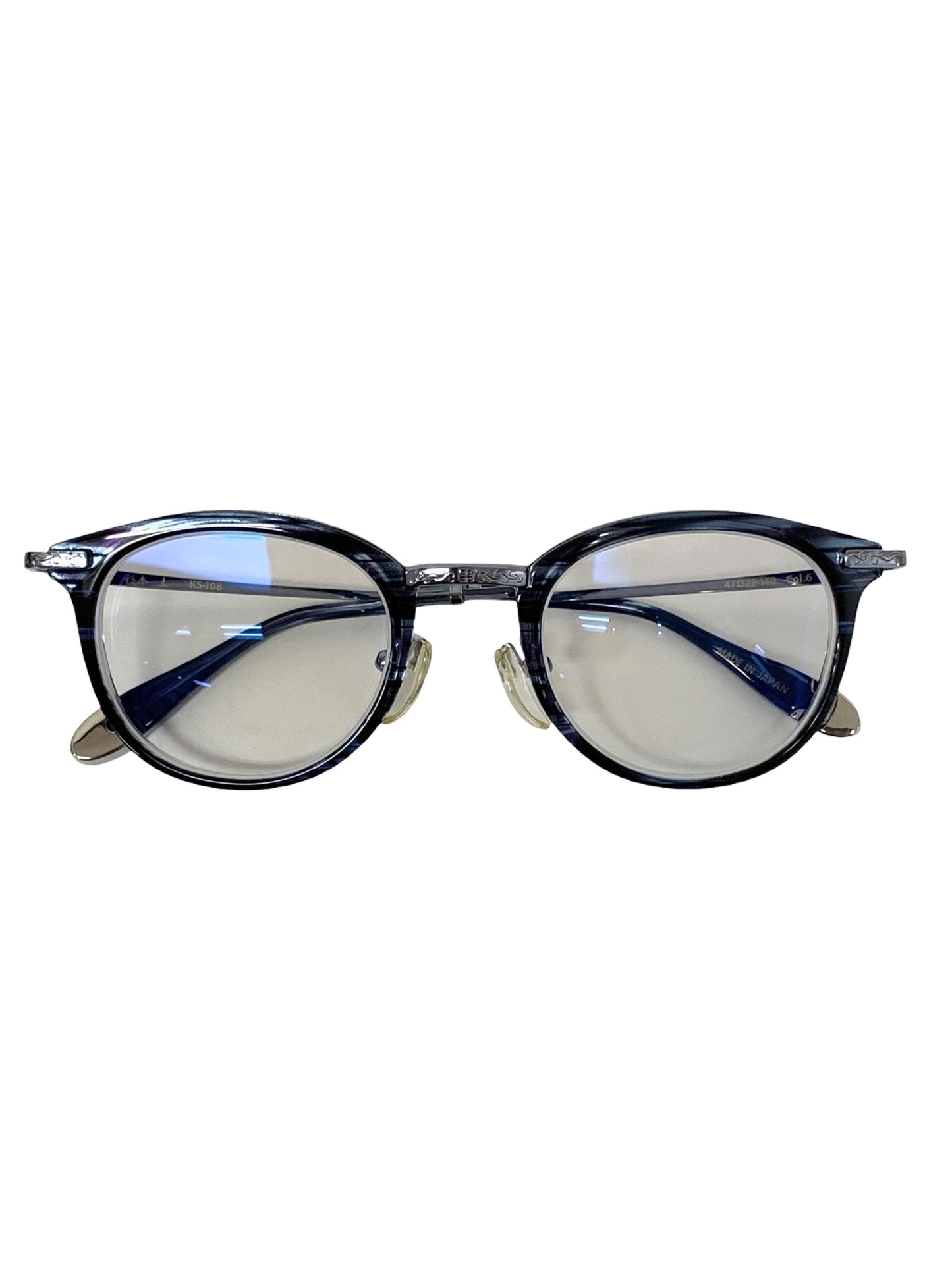 杉本圭(スギモトケイ) KS-108 メガネ ブルー セルフレーム フルリム ウェリントン ITL9MQ3LJ3TY