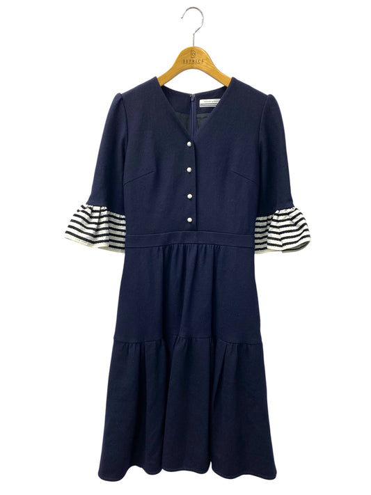 ボーダーズアットバルコニー  WOOL JERSEY DRESS BD1821-2K-09 ワンピース 36 ネイビー ITJDPBK7ZZ6K