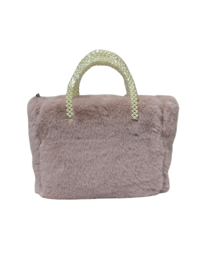 エムズグレイシー 294521 ハンドバッグ ピンク エコファー フェイクパール ITIFX1CE80AE