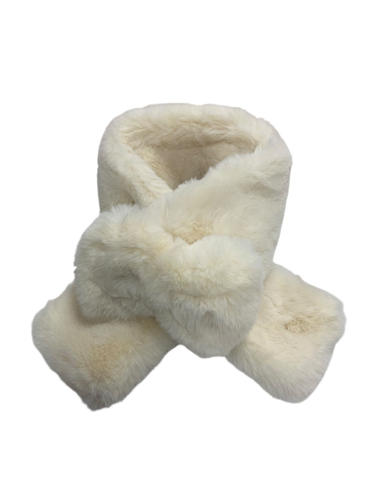 エムズグレイシー 096504 マフラー ホワイト フェイクファー リボン IT3LCAW09W06