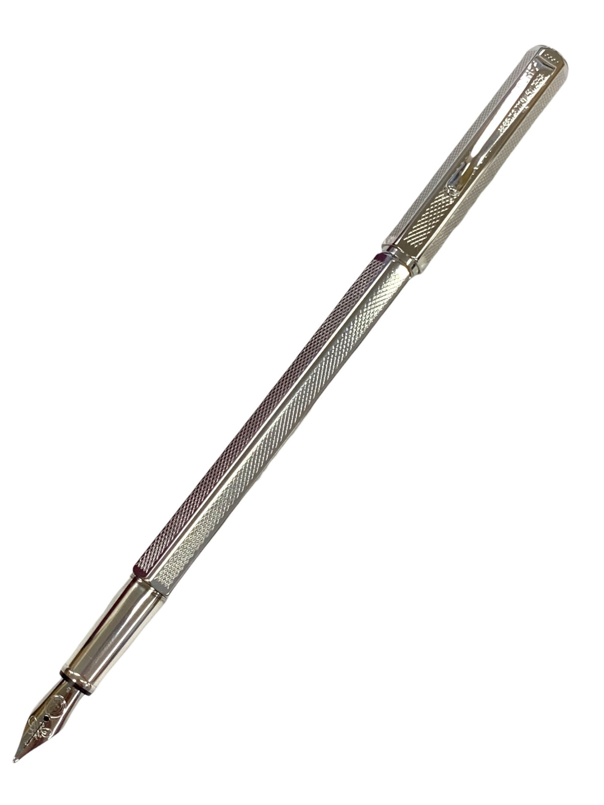 カランダッシュ 万年筆 旧タイプ エクリドール レトロ シルバー ロジウムコート B ITAZDO5VMM9C