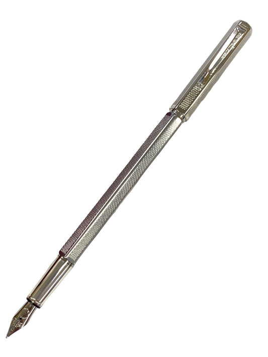 カランダッシュ 万年筆 旧タイプ エクリドール レトロ シルバー ロジウムコート B ITAZDO5VMM9C