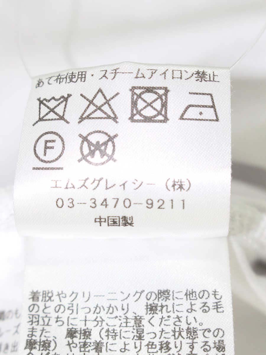 エムズグレイシー ミニリボン付きカットソー 515115 38 ホワイト ITDCLHWHI190
